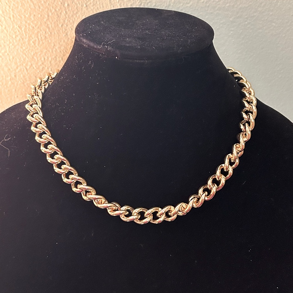 Gold Chain Trio - Necklace, Bracelet, & Earrings